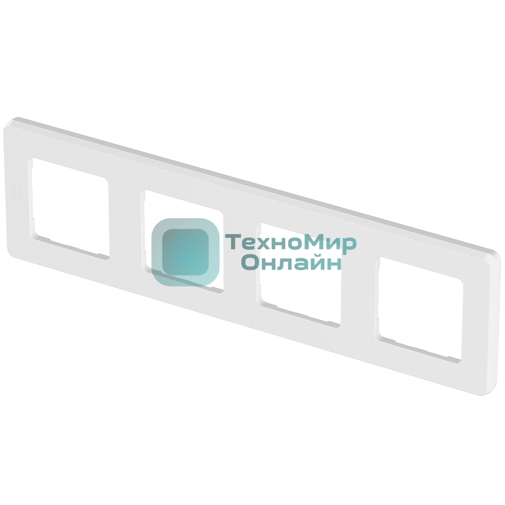 Рамка 4 поста белый Inspiria