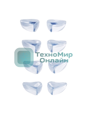 Прозрачные треугольные накладки-протекторы для мебели (3x2x1.5 см). 8 шт.
