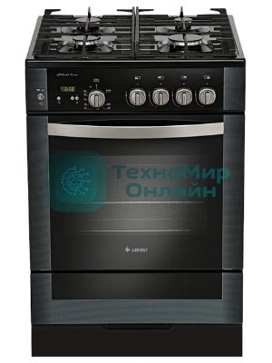 Плита газовая Gefest ПГ 6500-03 0044 черный, конфорок 4 шт, духовка 52 л, 60 см x 85 см x 60 см