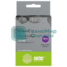 Картридж ленточный Cactus CS-TZE261 TZe-261 черный шрифт, белый фон (36 мм, 8 м) для Brother PT- P900W, P950W, 9700PC