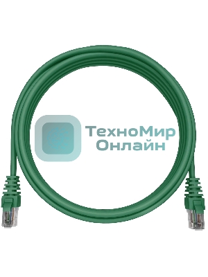 Патч-корд NTSS NTSS-PC-UTP-RJ45-5e-0.15-LSZH-GN NTSS-PC-UTP-RJ45-5E-0.15-LSZH UTP RJ-45 вил.-вилка RJ-45 cat.5e 0.15м зеленый LSZH (уп.:1шт)