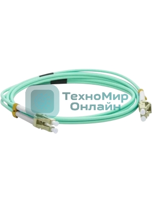 Патч-корд LANMASTER LAN-2LC-2LC/OM3-1.0 2x50/125 OM3 LC дуплекс-LC дуплекс 1м LSZH голубой