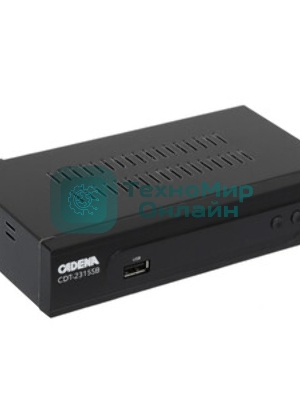 Приставка для цифрового ТВ Cadena CDT-2315SB черный, DVB-T2, DVB-T, HDMI, USB 2.0