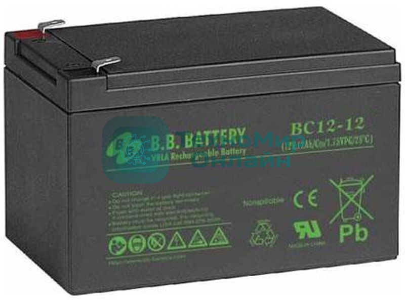 Батарея для ИБП B.B. Battery BC 12-12 (12V 12Ah)