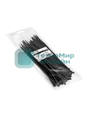 Стяжка (хомут) нейлоновая ExeGate CV66-150x3.6B (нейлон 6.6, 150x3.6 мм, неоткрывающаяся, halogen free, -40°C - +85°C, черная, 100 шт)