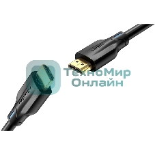Кабель Vention HDMI Ultra High Speed v2.1 with Ethernet 19M/19M - 1.5м.