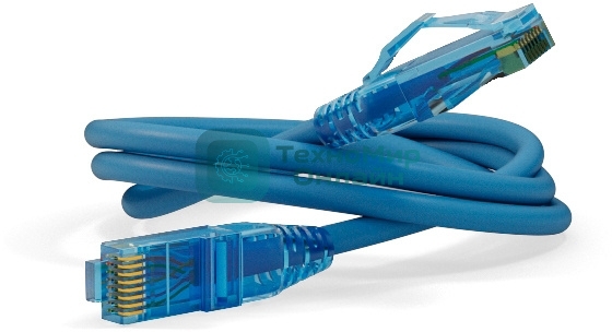 Патч-корд Hyperline PC-LPM-UTP-RJ45-RJ45-C6-2M-LSZH-BL U/UTP, Cat.6, LSZH, 2 м, синий