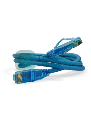 Патч-корд Hyperline PC-LPM-UTP-RJ45-RJ45-C6-2M-LSZH-BL U/UTP, Cat.6, LSZH, 2 м, синий