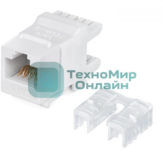 Модуль LANMASTER NTSS-KJ-UTP-RJ45-6-180-WT информ. KeystoneRJ45 Cat.6 UTP белый