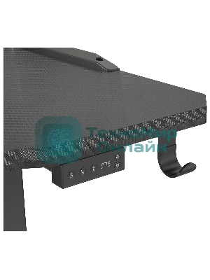 Стол игровой Cactus CS-ED-GbK столешница МДФ карбон, каркас черный