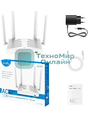 Маршрутизатор AC1200 Gigabit Wi-Fi Mesh Router with USB