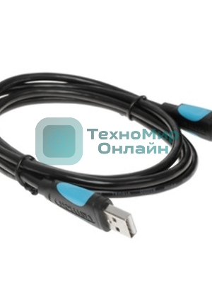 Кабель Vention USB 2.0 AM/BM - 1м. черный VAS-A16-B100