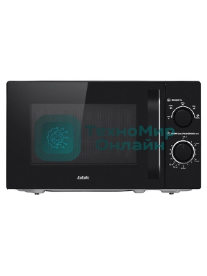 Микроволновая печь BBK 20MWS-760M/B черный, 20 л, 700 Вт, переключатели - поворотный мехинизм