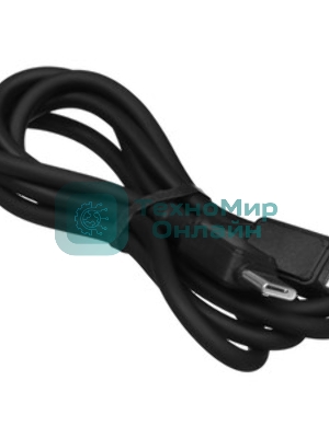 Кабель USB2.0 Hoco Type-C/Type-C, 3А, 60Вт, X120, 1м, черный, коробка