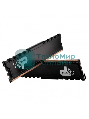Оперативная память Patriot Signature Premium, DDR4, 16GB (2x8 GB), 2666 MHz, CL19, DIMM, радиатор, черный