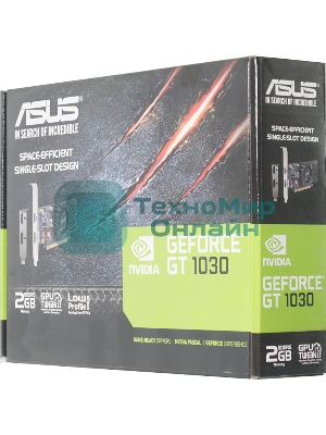 Видеокарта AsusGT1030-2G-BRK nVidia GeForce GT 1030 2048Mb 64bit GDDR5 1228/6008/HDMIx1/DPx1/HDCP PCI-Elow profile Ret