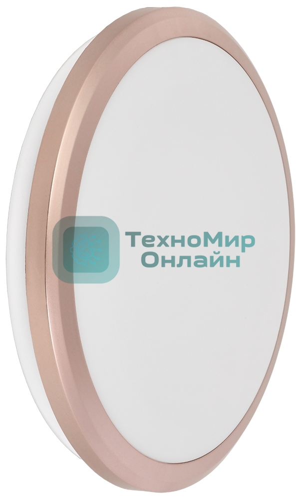 Светильник IEK LED ДПБ 3201 12Вт IP54 4000K круг розовое золото