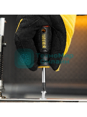 Отвертка Denzel PH2х38 мм, S2, 3к рукоятка