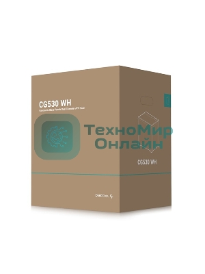 Компьютерный корпус Deepcool CG530 WH белый без БП ATX 2x120мм 2x140мм 2xUSB2.0 1xUSB3.0 audio bott PSU