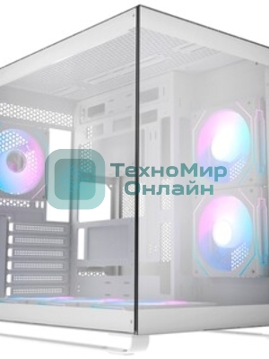 Компьютерный корпус Ocypus Iota C70 WH ARGb ATX/win/белый/6 ARGb fans/no PSU/Tempered Glass