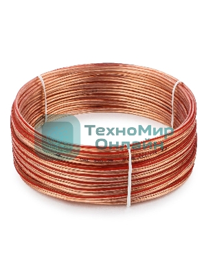 Акустический кабель Cablexpert CC-TC2x0,75-10M, прозрачный, 10 м, бухта