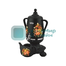 Самовар Добрыня DO-430 (4,0 л.) ЖОСТОВО чер/кер. з. (1 л)