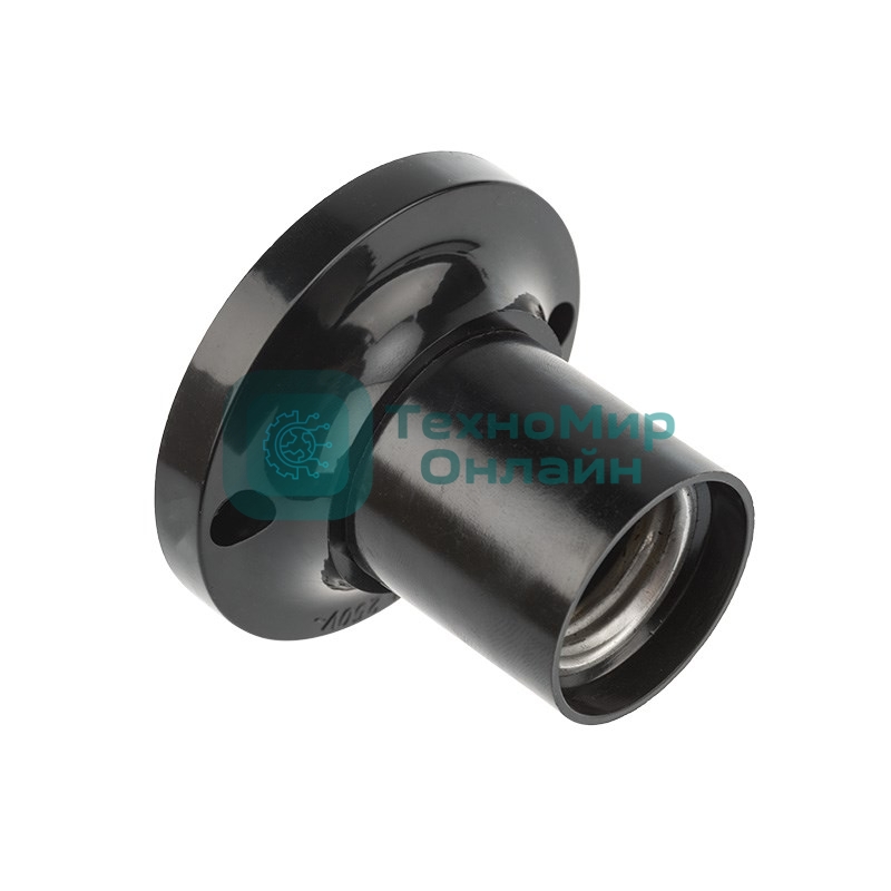 Патрон карболитовый Rexant потолочный Е27 черный c этикеткой