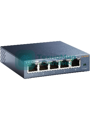 Коммутатор TP-Link SOHO TL-SG105 5-port Desktop Gigabit Switch, 5 10/100/1000M RJ45 ports, metal case