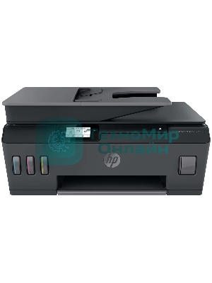 МФУ струйное HP Smart Tank 615 AiO (Y0F71A), A4, цветной, печ. до 22 стр/мин. (ч/б) до 16 стр/мин. (цвет), скан. до 5 стр/мин. (ч/б) 3 стр/мин. (цвет), 1200 x 1200 dpi (ч/б печать, скан.) 1200 x 4800 dpi (печать цвет), USB, Wi-Fi, BlueTooth, Air Print, Mopria