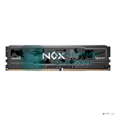 Оперативная память Apacer Nox, DDR5, 16GB (1x16 GB), 5600 MHz, CL40, DIMM, радиатор, серый, черный