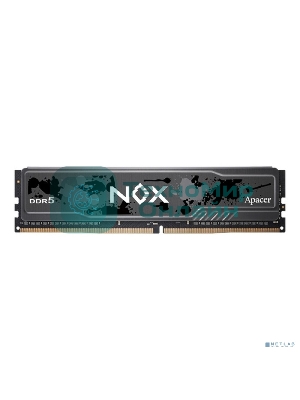 Оперативная память Apacer Nox, DDR5, 16GB (1x16 GB), 5600 MHz, CL40, DIMM, радиатор, серый, черный