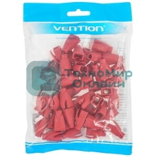 Колпачки изолирующие Vention для разъемов RJ-45 (50 шт.) красный