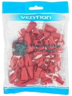 Колпачки изолирующие Vention для разъемов RJ-45 (50 шт.) красный