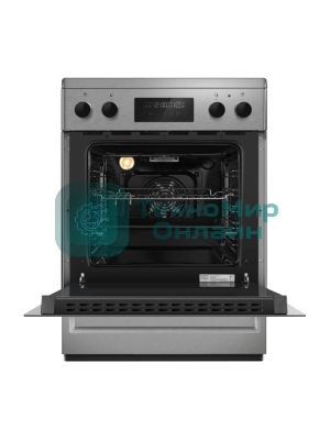 Плита электрическая Maunfeld MEC611CS09TD серебристый, конфорок 4 шт, духовка 59 л, 60 см x 85 см x 60 см