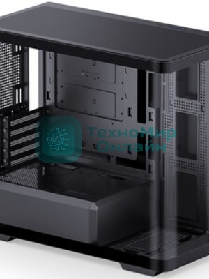 Корпус без блока питания Корпус JONSBO D300 Black MATX без БП, боковая панель из закаленного стекла, mini-ITX, micro-ATX, черный