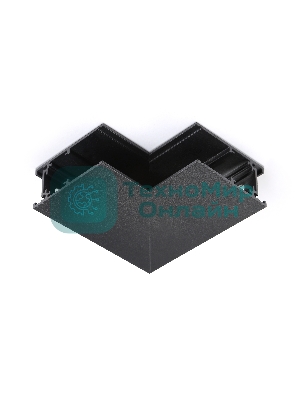 GL3378 BK черный коннектор угловой внутренний для накладного шинопровода 85*85*H26.9