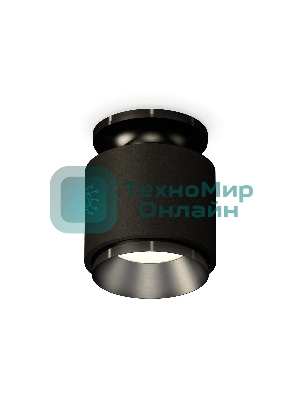 Светильник Ambrella Light XS7511060 SBK/PBK черный песок/черный полированный MR16 GU5.3 (N7926, C7511, N7031)