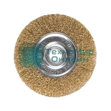 Кордщетка Matrix для ушм 125 мм посадка 22.2мм плоская латунированная витая проволока