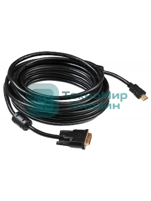 Кабель Buro 24M/19M 10м позол/ферритовые кольца