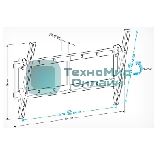 Кронштейн для телевизора Holder LCD-T6606 черный 42