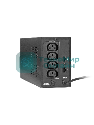 Источник бесперебойного питания ExeGate EP285538RUS Power Back BNB-600.LED.AVR.C13.RJ 600VA/360W, LED, AVR,4*IEC-C13, RJ45/11, черный