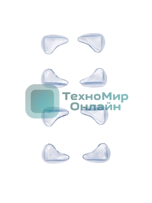 Прозрачные треугольные накладки-протекторы для мебели (3x2x1.5 см). 8 шт.