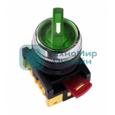 Переключатель ANCLR-22-3 на 3 фикс. полож. зел. 1з+1р IEK BSW10-ANCLR-3-K06