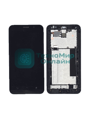 Дисплей для Asus ZenFone 2 ZE551ML черный с рамкой