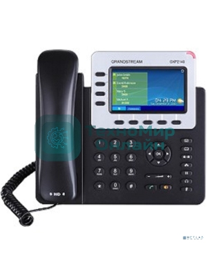 Телефон Grandstream GXP-2140, VoIP 2 Порта Ethernet 10/100/1000, 4 SIP линий, цветной TFT дисплей 480x272, HD Audio