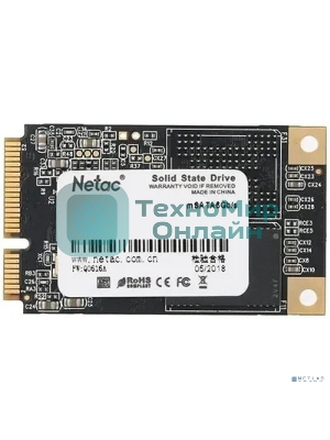 Накопитель SSD Netac N5M, 256Gb, mSATA, R/W 560/520
