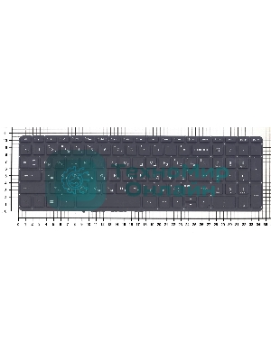 Клавиатура для ноутбука HP Pavilion 15-P 17-F черная с подсветкой