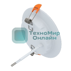 Панель светодиодная встраиваемая круглая 24Вт 230В 4000К 1920Лм 220мм белая IP20 LAMPER