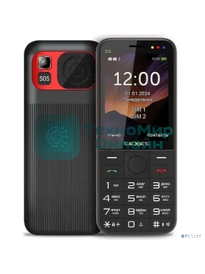 Мобильный телефон TeXet TM-315 черный-красный