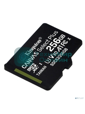 Флеш карта microSDXC 256Gb Kingston SDCS3/256GbSP Canvas Select Plus w/o adapter